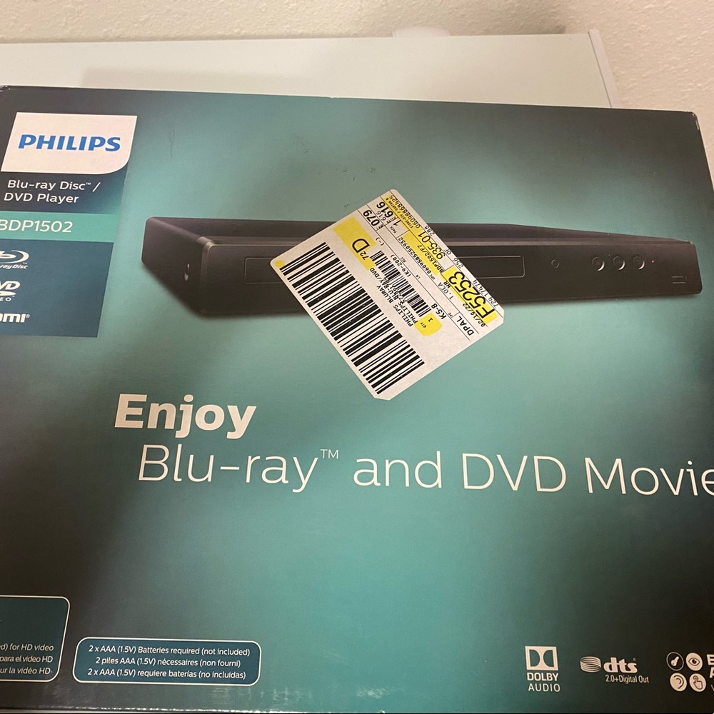 Philips Blu-ray and DVD Player BDP1502